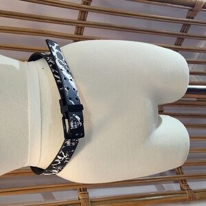Tony Hawk skull belt faux leather Black white 30-32 inch waist size large